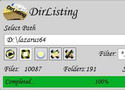 DirListing - Перечисление содержимого папки